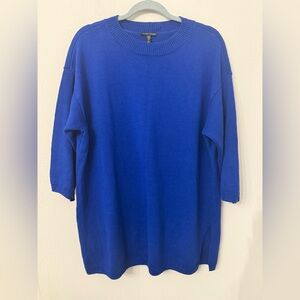 Eileen Fisher Royal Blue Knit Top